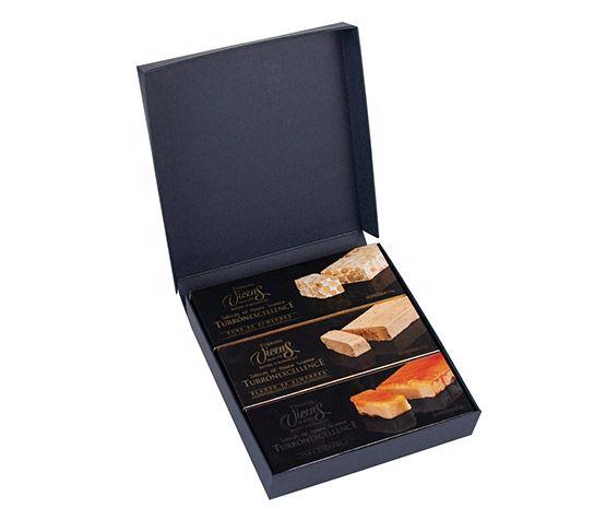 TORRONS VICENS Estuche de 3 Turrones Excellence - Duro, Blando y Yema