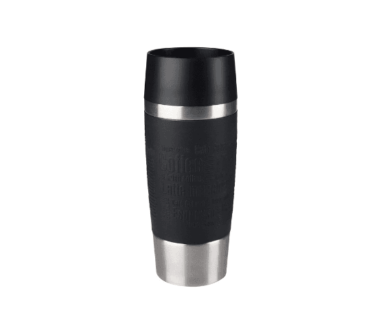 TEFAL Taza de Viaje Acero Inoxidable Negro 360ml