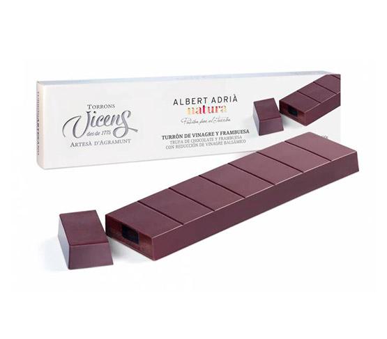 TORRON VICENS Vinagre y Frambuesa Albert Adrià Natura 300g