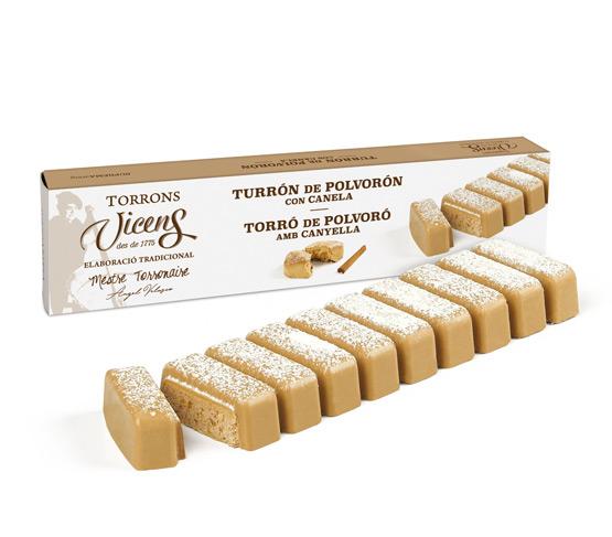 TORRONS VICENS Turrón de Polvorón con Canela en Estuche 300g