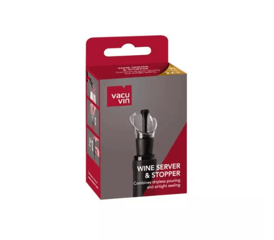 VACU VIN Set de 2 Tapones y servidor de vino
