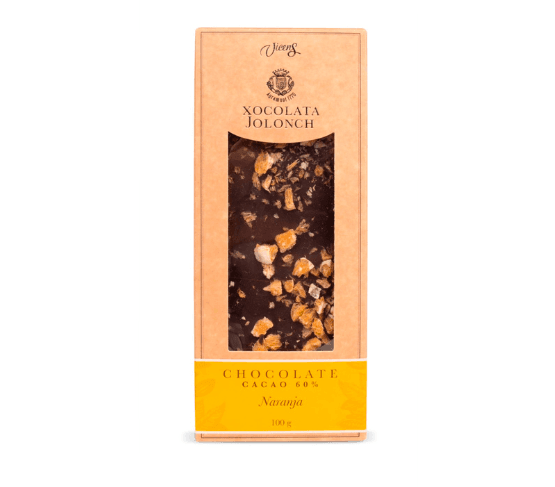 XOCOLATA JOLONCH Chocolate Bitter y Naranja 100g