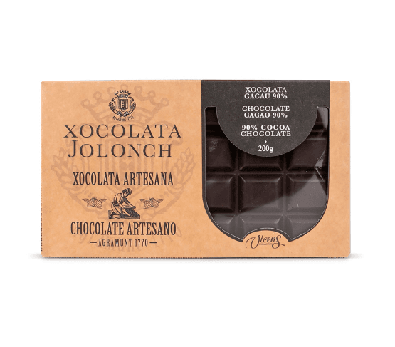 XOCOLATA JOLONCH Estuche Chocolate con Cacao 90% 200g