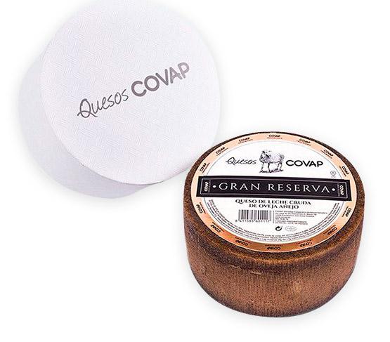 QUESOS COVAP Box Gran Reserva - Queso de Leche Cruda de Oveja Añejo Gran Reserva 2,8 Kg aprox