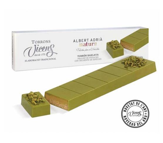 TORRONS VICENS Turrón de Baklava Albert Adrià Natura Estuche 300g